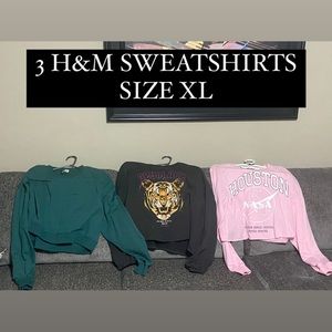 3 H&M sweatshirts